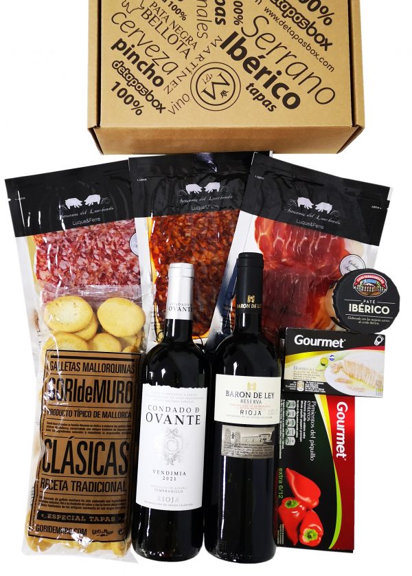 Tapasabend für zwei mit Baron de Ley, Geschenk für Feinschmecker und Spanienfans | Spezialitäten aus Spanien | Geschenk für Männer & Frauen – Bild 2