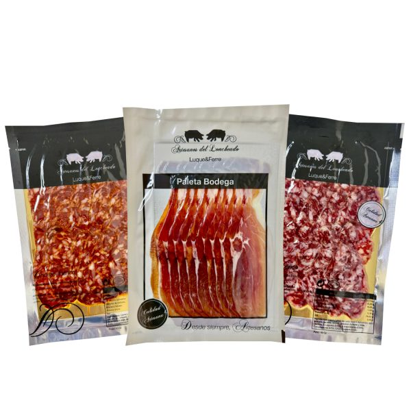 Spanischer Gourmet Geschenkkorb: Ibérico-Schinken, Chorizo, Pata Negra, Baron de Ley Reserva und weitere Spezialitäten – Bild 3